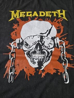 VINTAGE 90s Megadeth Vic Rattlehead T-Shirt | Single Stitch XL